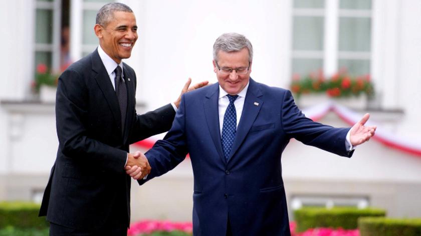 Powitanie Baracka Obamy w Belwederze