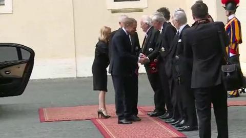 Powitanie premiera Tuska