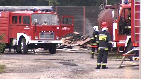 Pożar gasiło 14 zastępów straży pożarnej