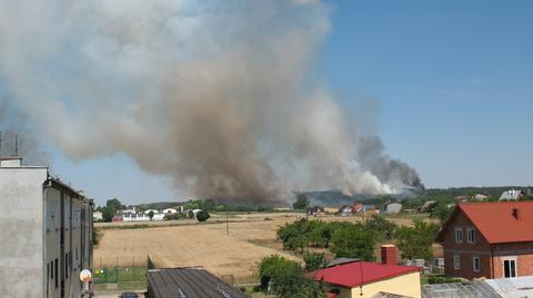 Pożar na Dolnym Śląsku