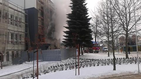 Pożar szkoły muzycznej w Elblągu