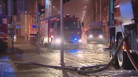 Pożar w centrum Poznania - relacja świadków