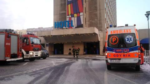 Pożar w hotelu Gdynia