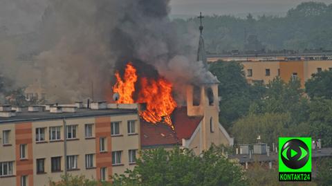 Pożar w świątyni w Oławie
