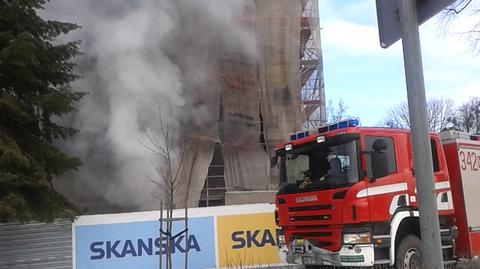Pożar w szkole muzycznej w Elblągu