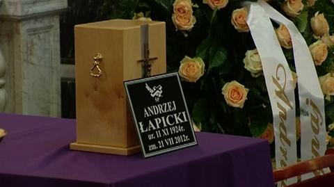 Pożegnanie Łapickiego w kościele