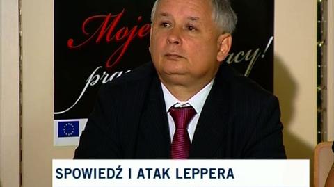 Premier: Andrzej Lepper to łgarz