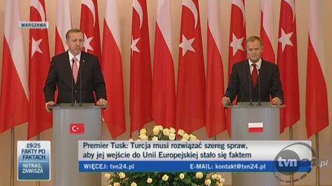 Premier Erdogan o unijnych aspiracjach Turcji (TVN24)