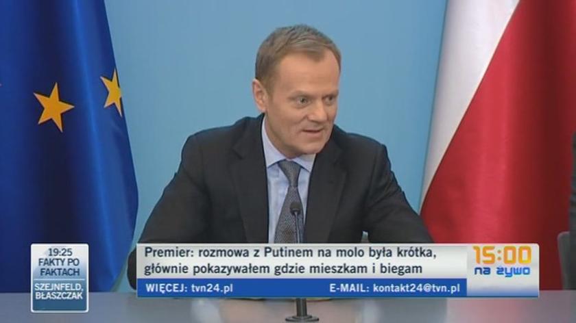 Premier o rozmowie z Władimirem Putinem (TVN24)