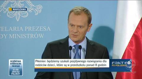 Premier Tusk zapewnił, że zmiana prawa jest możliwa (TVN24)