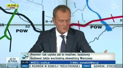 Premier zapowiada dokończenie Południowej Obwodnicy Warszawy