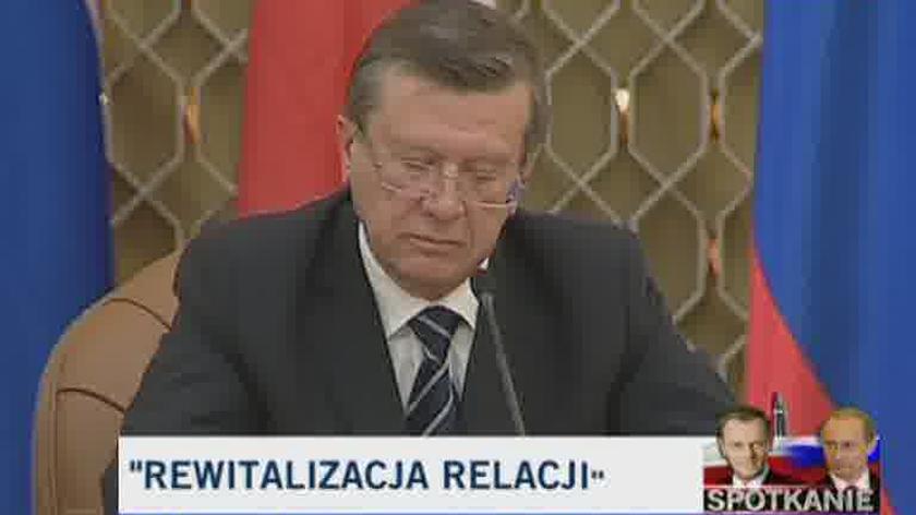 Premier Zubkow po spotkaniu z Tuskiem