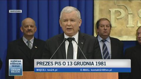 Prezes PiS o gen. Jaruzelskim (TVN24)