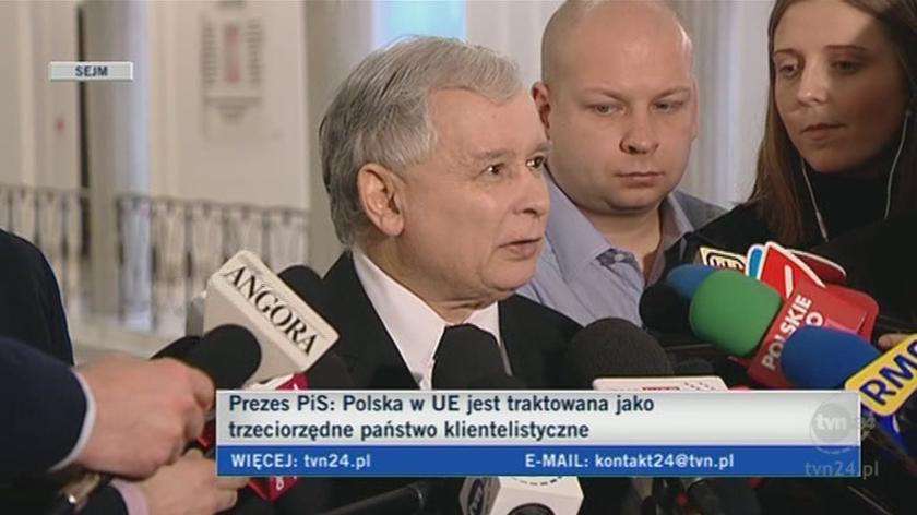 Prezes PiS o Węgrzech (TVN24)