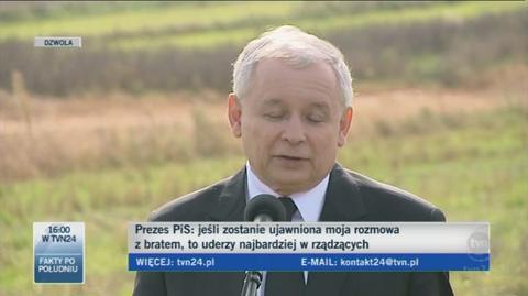 Prezes PiS skomentował sondaż dla TVN24 (TVN24)