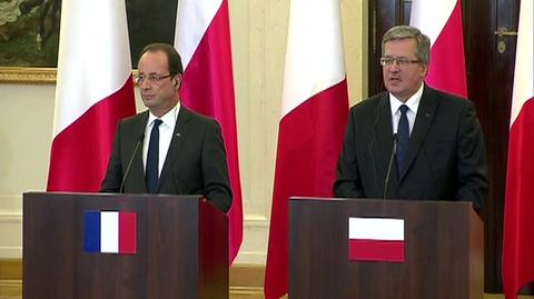 Prezydenci Francji i Polski o sytuacji w Strefie Gazy