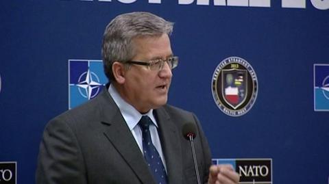 Prezydent Bronisław Komorowski o ćwiczeniach NATO