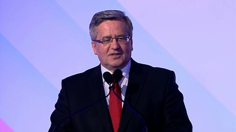 Prezydent Komorowski na gali Nagród Polskiej Rady Biznesu im. Jana Wejcherta 