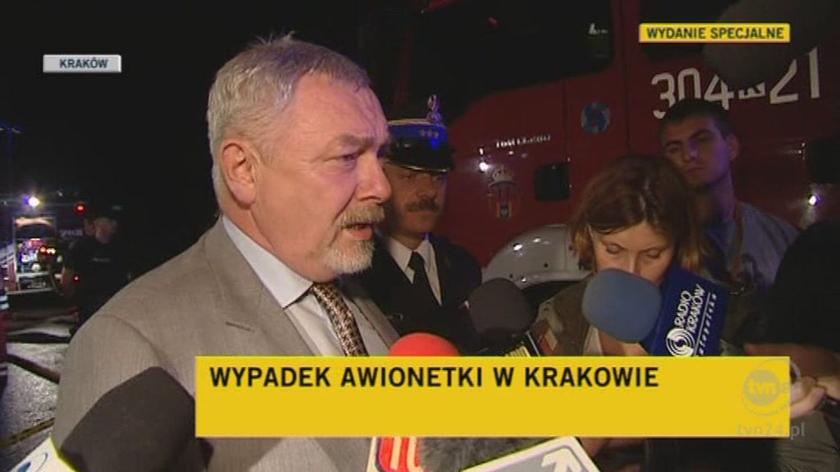 Prezydent Krakowa Jacek Majchrowski zapewnił, że rodzina nie zostanie bez pomocy (TVN24)