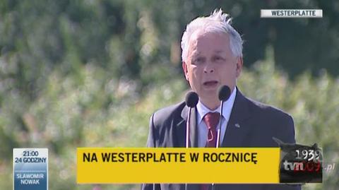 Prezydent Lech Kaczyński o pakcie Ribbentrop-Mołotow