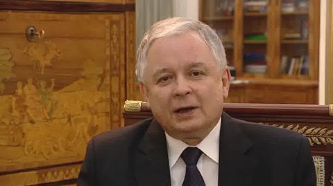 Prezydent Lech Kaczyński opowiada o zdjęciach od Czesława Kiszczaka
