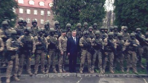 Prezydent z wizytą u żołnierzy sił specjalnych. Chwali drony