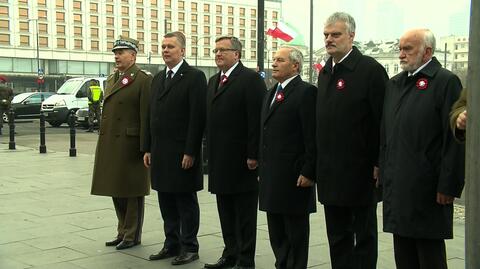 Prezydent złożył kwiaty pod pomnikiem Józefa Piłsudskiego 