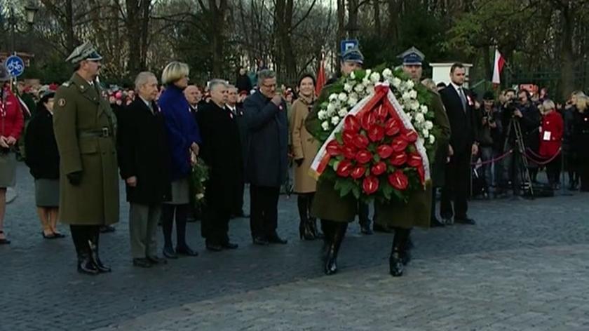 Prezydent złożył kwiaty pod pomnikiem Józefa Piłsudskiego