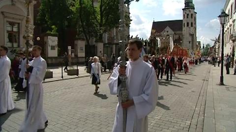 Procesja z okazji święta Bożego Ciała w Krakowie 