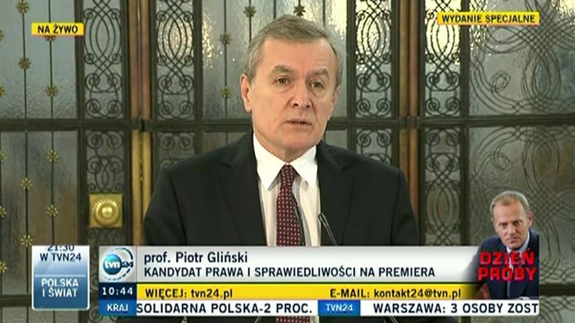 Prof. Gliński zawiedziony drugim expose Tuska