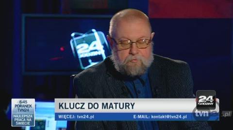 Prof. Jerzy Bralczyk broni matury