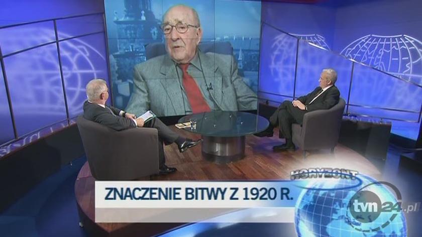 Prof. Jerzy Pomianowski o prof. Andrzej Friszke w programie "Horyzont"/TVN24