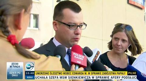 Prokurator o przesłuchaniu Sienkiewicza