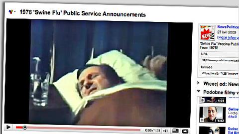 Propagandowy spot o świńskiej grypie z 1976 r.