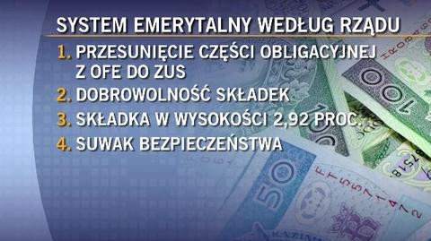 Propozycje rządu ws. zmian w systemie emerytalnym