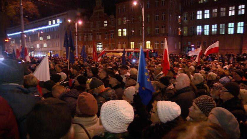 Protest w obronie sądów w Gdańsku
