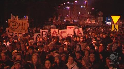 Protesty we Wrocławiu (TVN24)