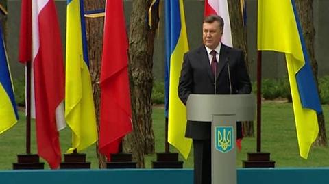 Przemówienie Janukowycza w Bykowni
