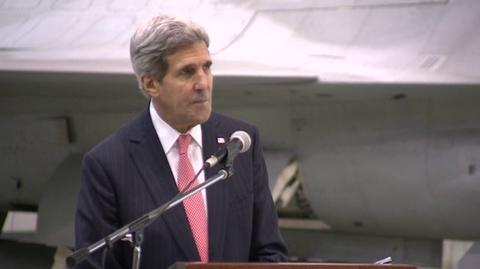 Przemówienie Johna Kerry'ego w Łasku