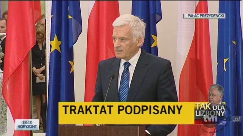 Przewodniczący PE Jerzy Buzek: Traktat posłuży zwykłym ludziom