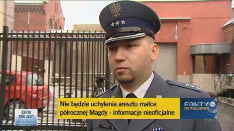 Przy spotkaniu Katarzyny W. z mężem obecny był policjant