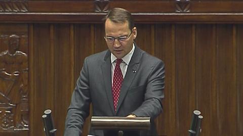 Radosław Sikorski przekonuje parlamentarzystów do swojej kandydatury 