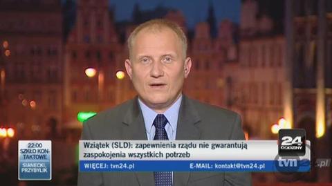 Rafał Jurkowlaniec podlicza straty (TVN24)