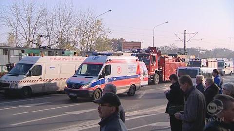 Rannych przewieziono do wrocławskich szpitali