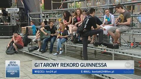 Relacja Tomasza Kanika z bicia rekordu (TVN24)