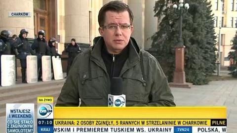 Reporter TVN24 o starciach w Charkowie