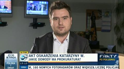 Reporter TVN24 o wnioskach śledczych dotyczących działania Katarzyny W.