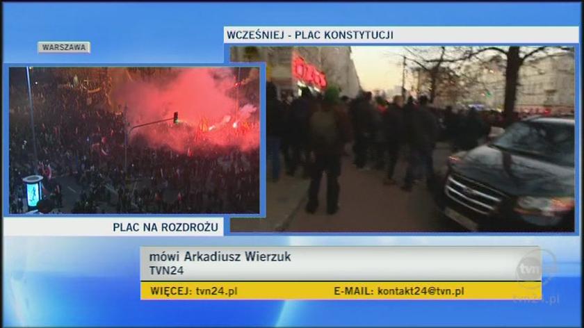 Reporter TVN24 - podpalili samochód TVN24 (TVN24)
