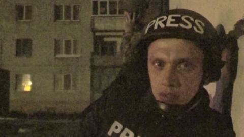 Reporter TVN24 w ostrzeliwany przez Rosjan Mariupolu