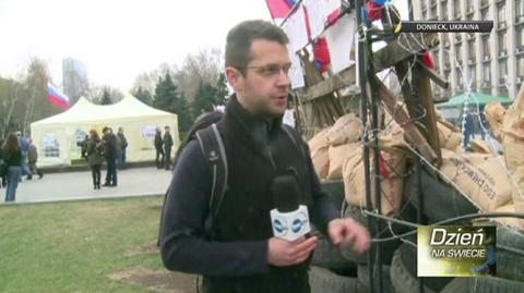 Reporter TVN24 z Doniecka